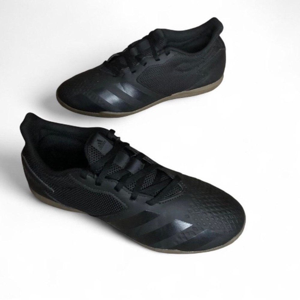 Adidas Predator 20.4 Black Lace Up Indoor Soccer Cleats EF1663 Men Sz 8 M